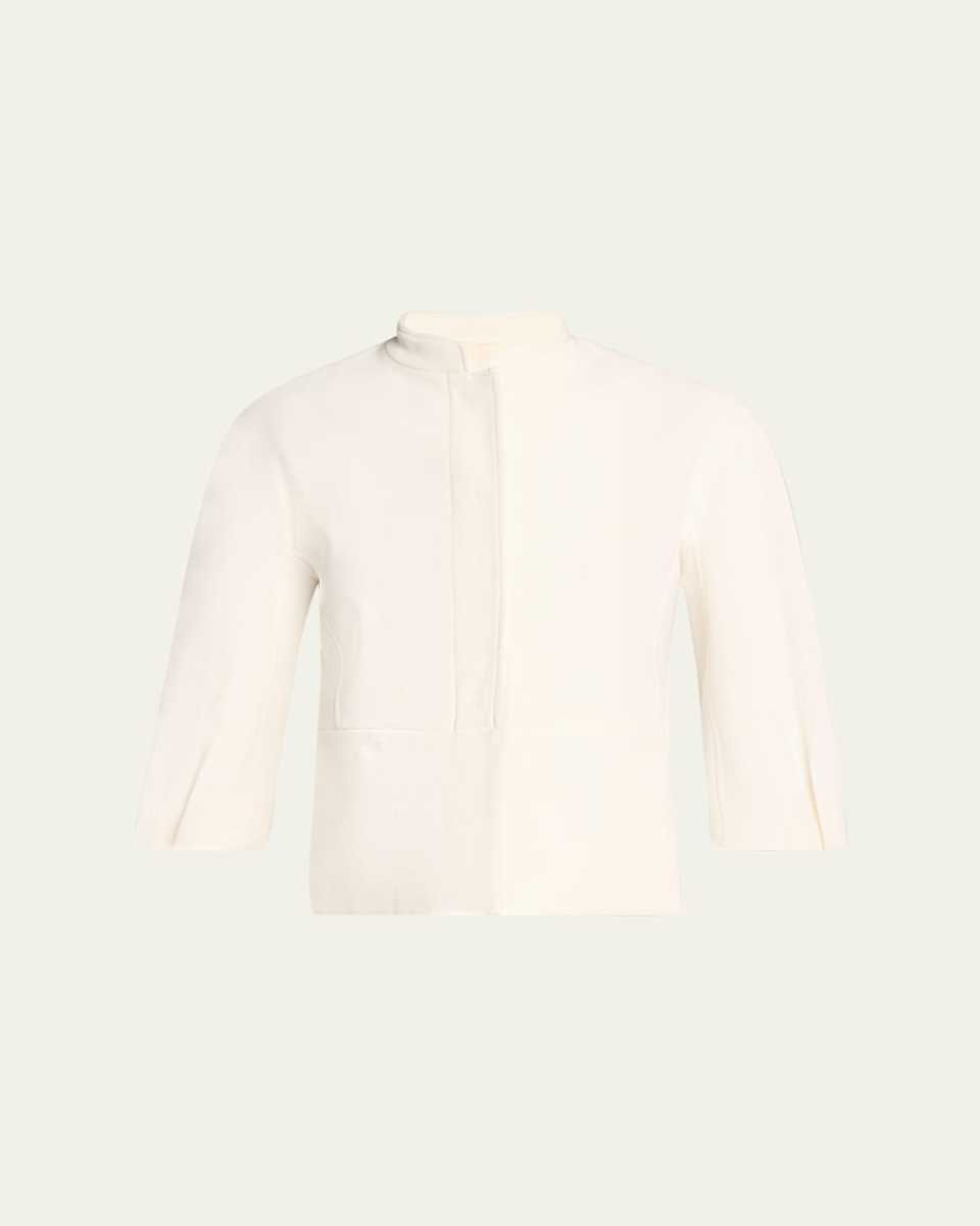 Nastro Three-Quarter Sleeve Cotton Jacket